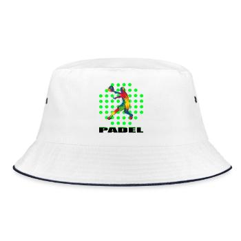 Padel - Bucket Hat - Weiß/Navy - Vorne