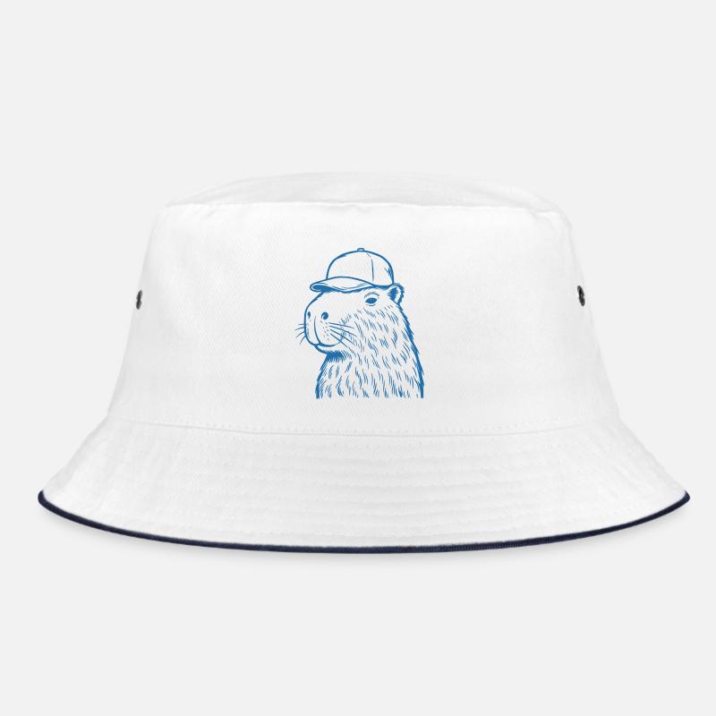 Capybara mit Baseballkappe Bucket Hat