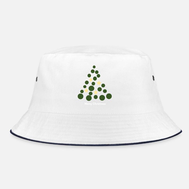 Kreisbaum mit Sternen – Merry Christmas Bucket Hat