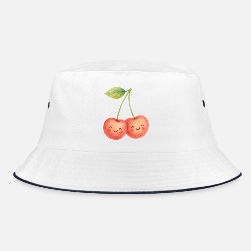 Cuddly Cherry Couple Cherry Fruit Summer Love Bucket Hat