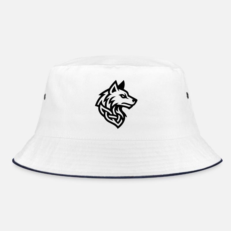 Wolf Kopf Wikinger Bucket Hat