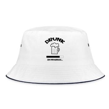 Drunk in Progress - alcool - Bob - blanc/marine - Devant