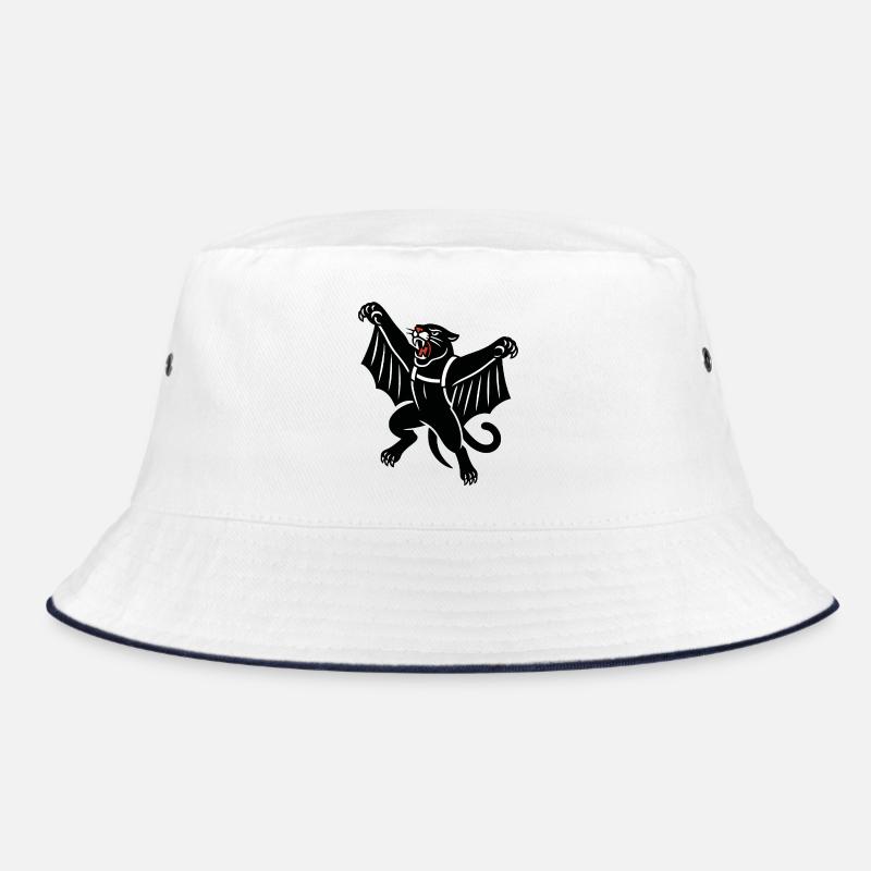 Dunkler Fledermausdämon Graphik Bucket Hat