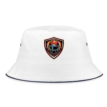 Casque de football Crest - Bob - blanc/marine - Devant