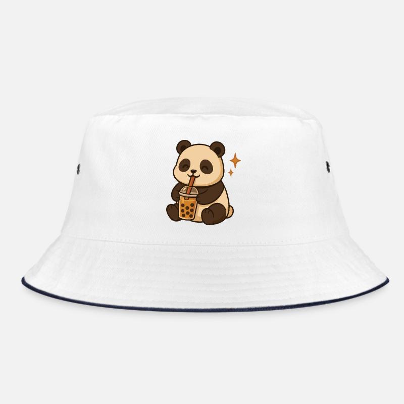Panda avec bubble tea kawaii panda Bob