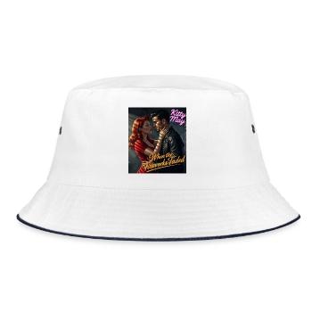 Kitty May: When the Fireworks Faded - Bucket Hat - white/navy - Front