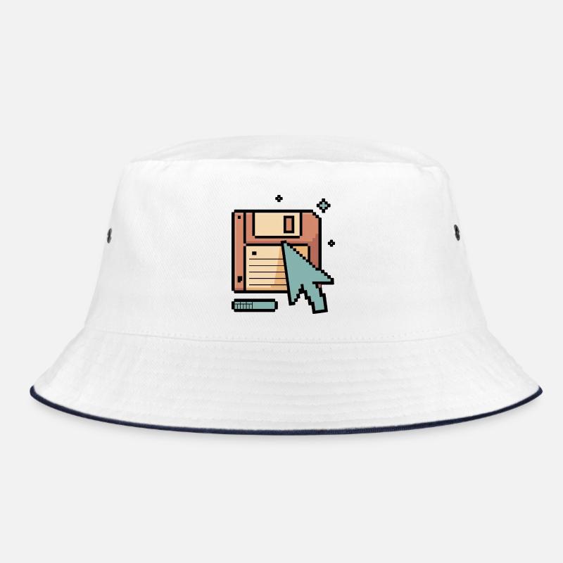 Floppy Disk Retro Internet Bucket Hat