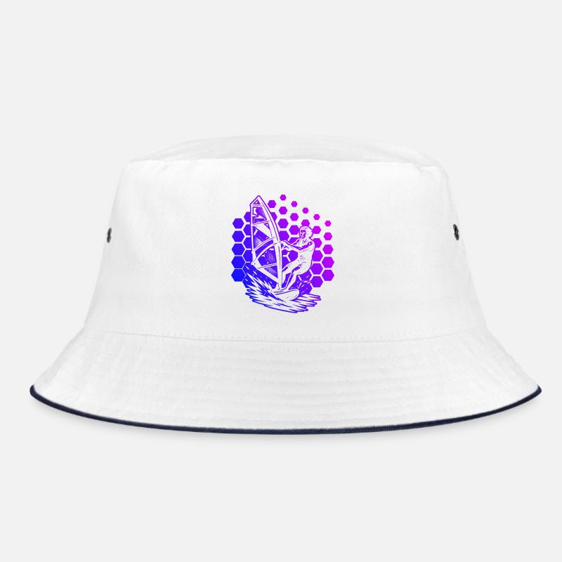 Clear windsurfing message Bucket Hat