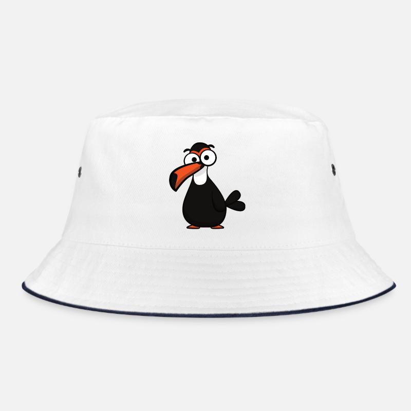 Drôle de toucan au gros bec - Bob - blanc/marine