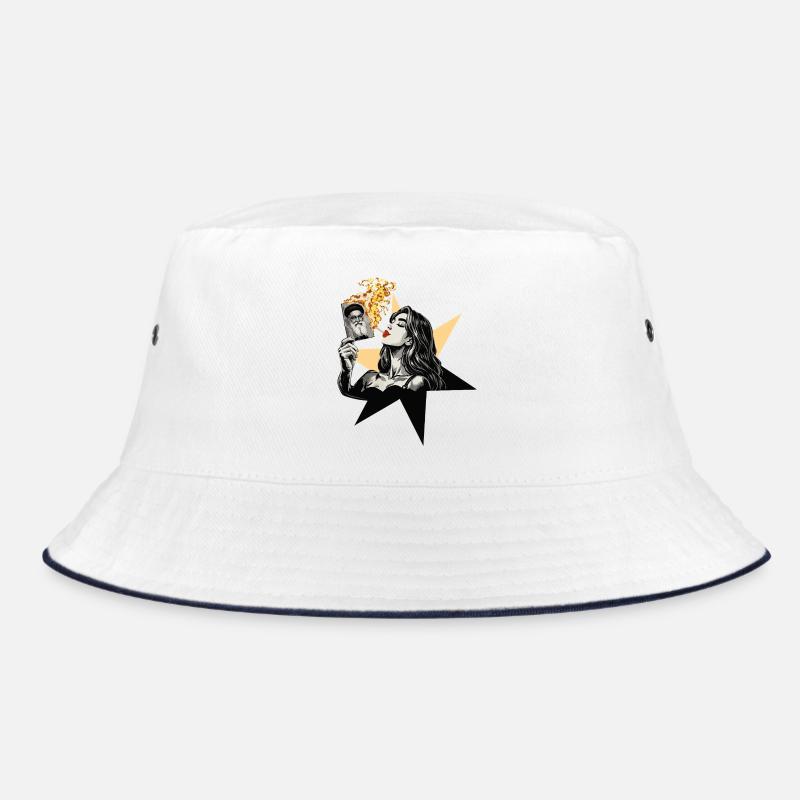 Femme feu 1 - Bob - blanc/marine