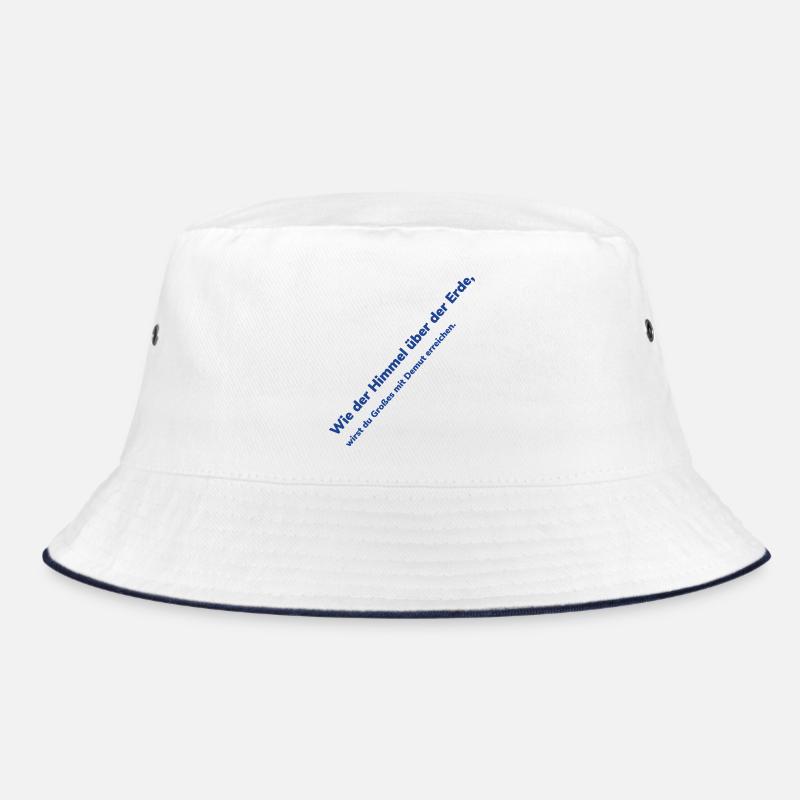 Himmel über Erde Diagonaltext Bucket Hat
