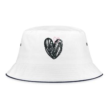 Dual Core - Bucket Hat - white/navy - Front