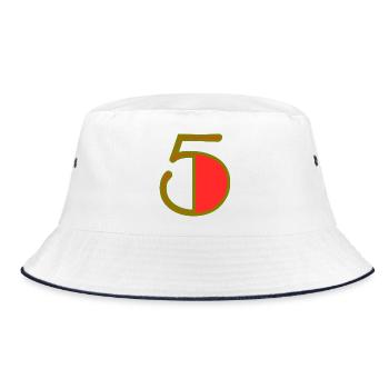 5. ANNIVERSARY. 5 YEARS. 5th ANNIVERSARY - Bucket Hat - white/navy - Front