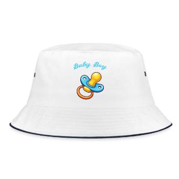 Bébé Dessin animé Tétine - Bob - blanc/marine - Devant