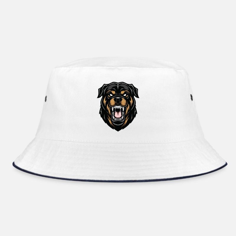 Rottweiler Alpha Guardian Dog Stärke Bucket Hat