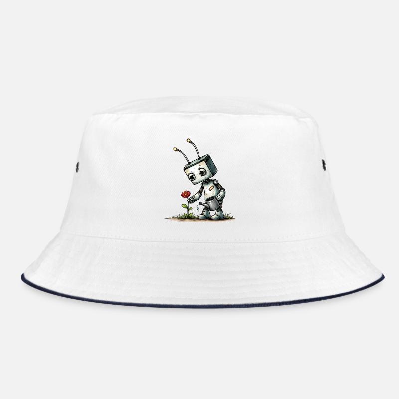 Roboter gießt eine Blume  Bucket Hat