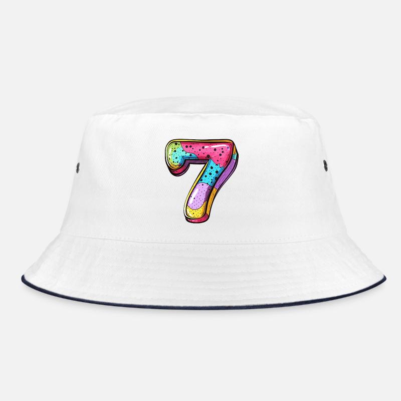 7 Number Colorful Bucket Hat