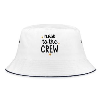New to the Crew Baby 2026 Gift New Member - Bucket Hat - white/navy - Front