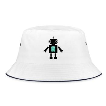 Robot Comic - Bob - blanc/marine - Devant