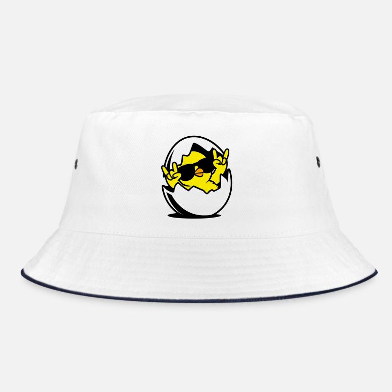 Rock Küken – Cooles Küken im Ei Bucket Hat