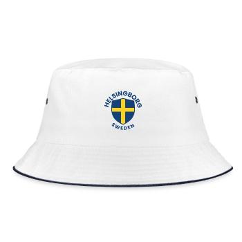 Helsingborg Shield Crest - Bucket Hat - white/navy - Front