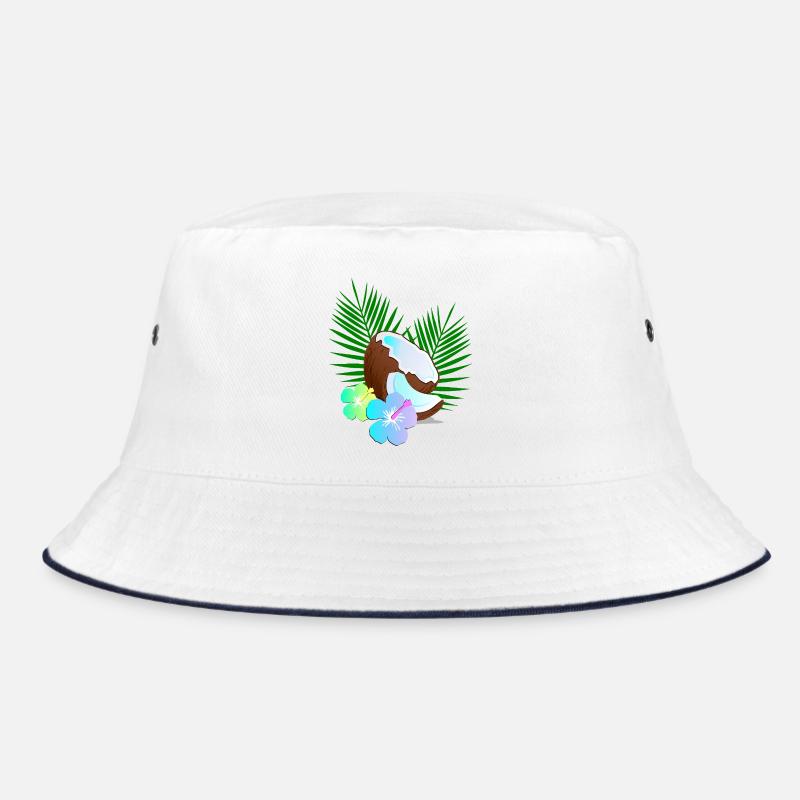 Coconut Island Tropics Hibiscus Bucket Hat