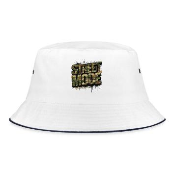 Camouflage Street Fashion Urban Auto Tuning Style - Bob - blanc/marine - Devant