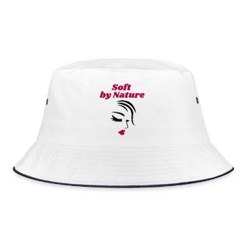 Soft by Nature – Déclaration sur le portrait féminin d’une femme - Bob - blanc/marine - Devant