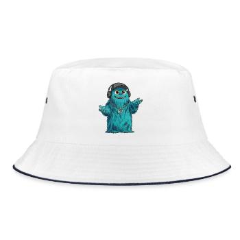 DJ Fluffo 67 - Design Fluffonster - Six Seven fans - Bob - blanc/marine - Devant