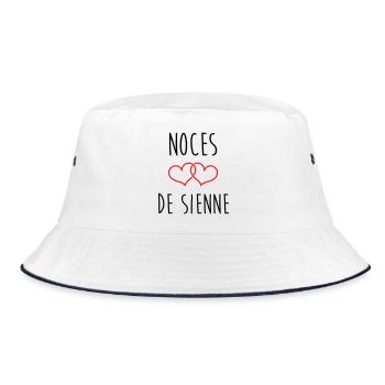 Wedding of Siena 74 years of marriage - Bucket Hat - white/navy - Front