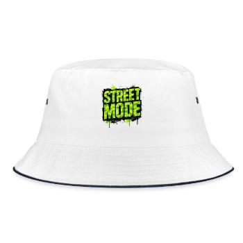 Street Fashion Tuning Car Scene JDM Shirt Sticker - Bucket Hat - white/navy - Front