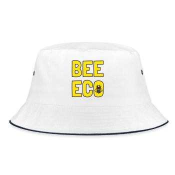 Bee Eco Bee Yellow Pollen - Bucket Hat - white/navy - Front