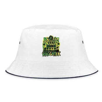 Raggatek Jungle Soundsystem - Bucket Hat - white/navy - Front