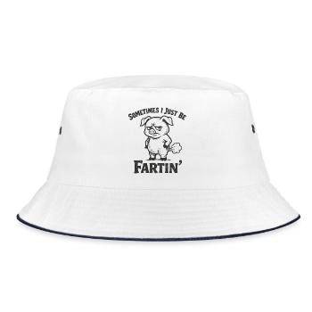 Parfois, je suis juste un cochon qui pète - Bob - blanc/marine - Devant