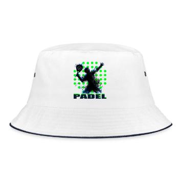 Padel - Bucket Hat - Weiß/Navy - Vorne