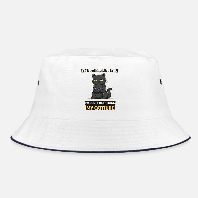 Catitude Priority: I'm Not Ignoring You Bucket Hat
