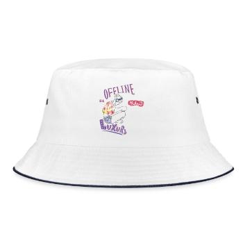 Offline - Bucket Hat - white/navy - Front