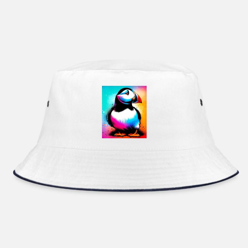 macareux - Bob - blanc/marine