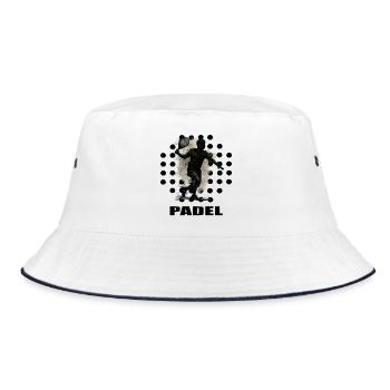 Padel - Bucket Hat - Weiß/Navy - Vorne