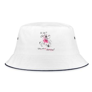 Na und ? - Bucket Hat - Weiß/Navy - Vorne