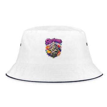 Slurricane Tropical Graffiti Print - Bucket Hat - white/navy - Front