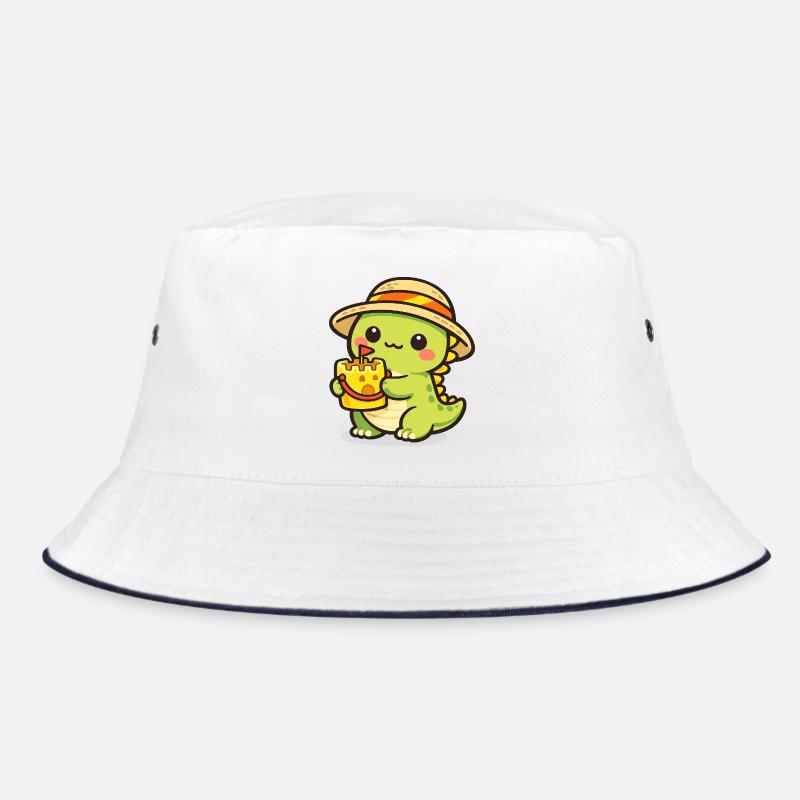 Kawaii Dino mit Kuchenhut Bucket Hat