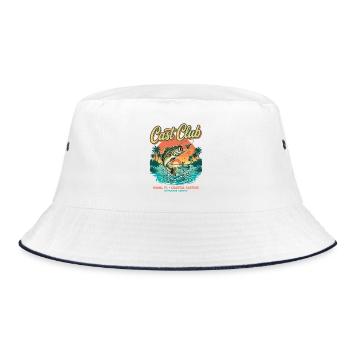 Cast Club Miami - Bucket Hat - white/navy - Front