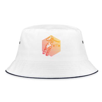 Pickleball players Fans with pickleball players - Bucket Hat - white/navy - Front