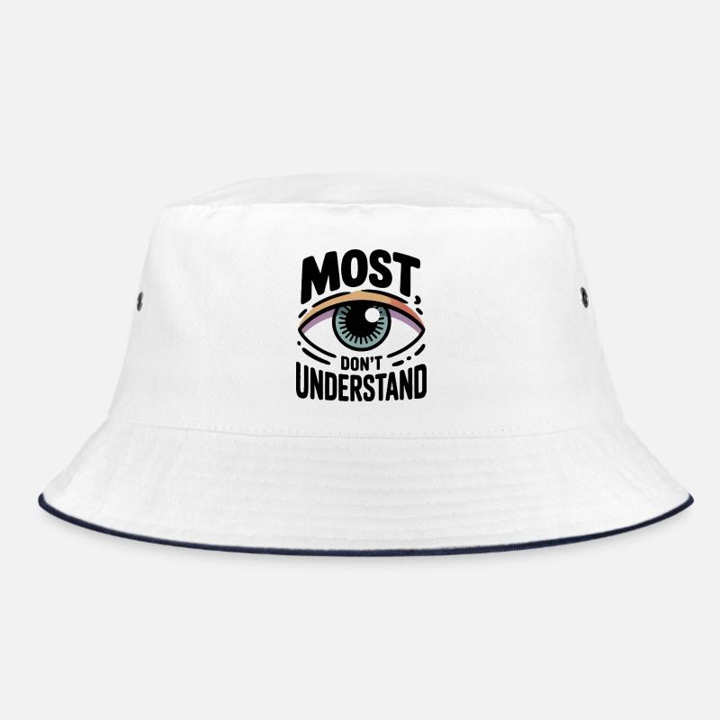 most-don-t-understand - Bucket Hat - Weiß/Navy