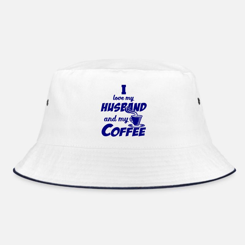 Liebes-Ehemann und Kaffee-Zitat Bucket Hat