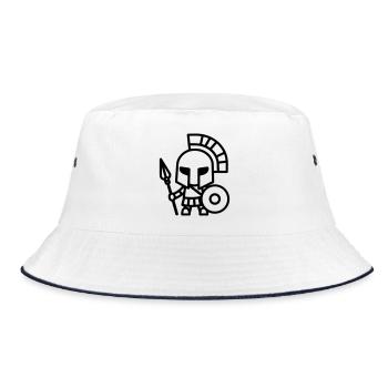 Spartan - Bucket Hat - white/navy - Front