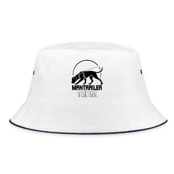 Boxer Mantrailer Team Dog Sport Dogs Wilsigns - Bucket Hat - white/navy - Front