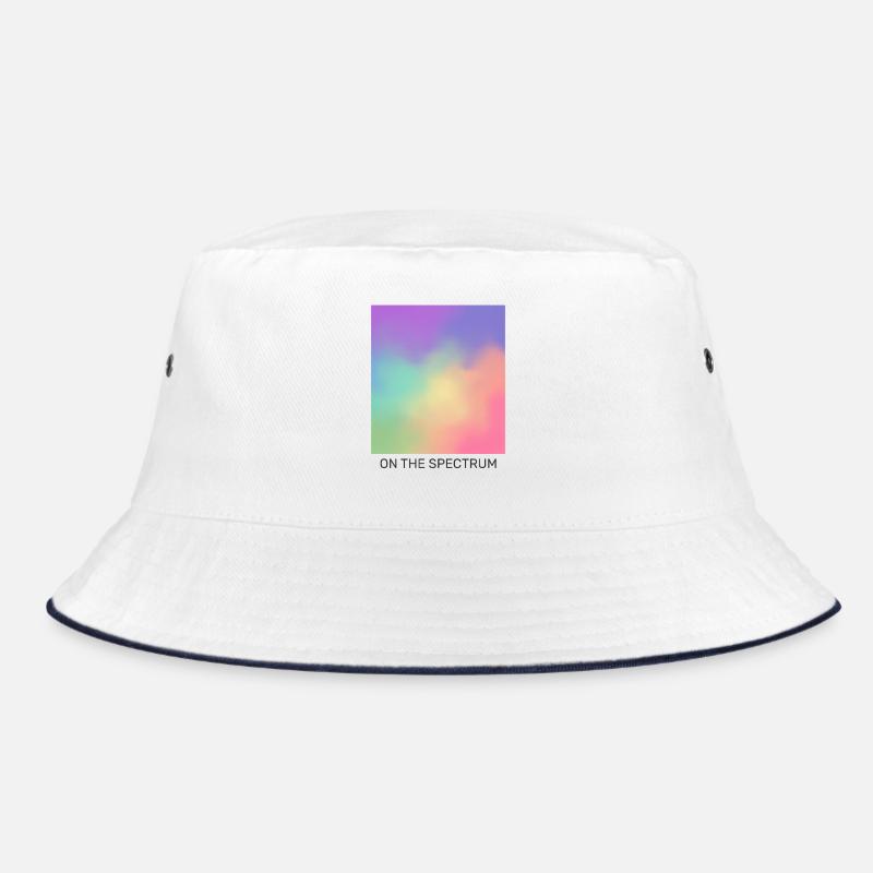 On the spectrum - Bucket Hat - white/navy
