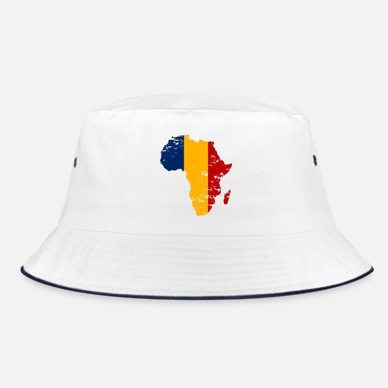 Tschad_Flagge_Afrika_used Bucket Hat
